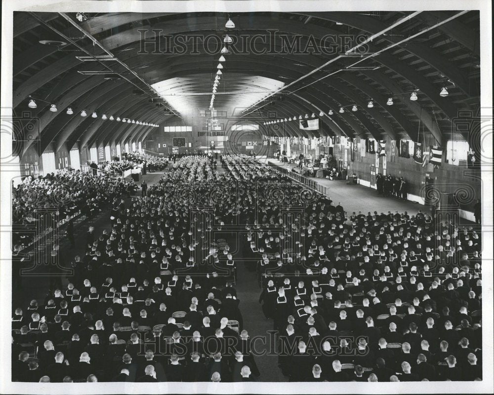 1962 Five Thousand Navy Men Cardinal Meyer - Historic Images