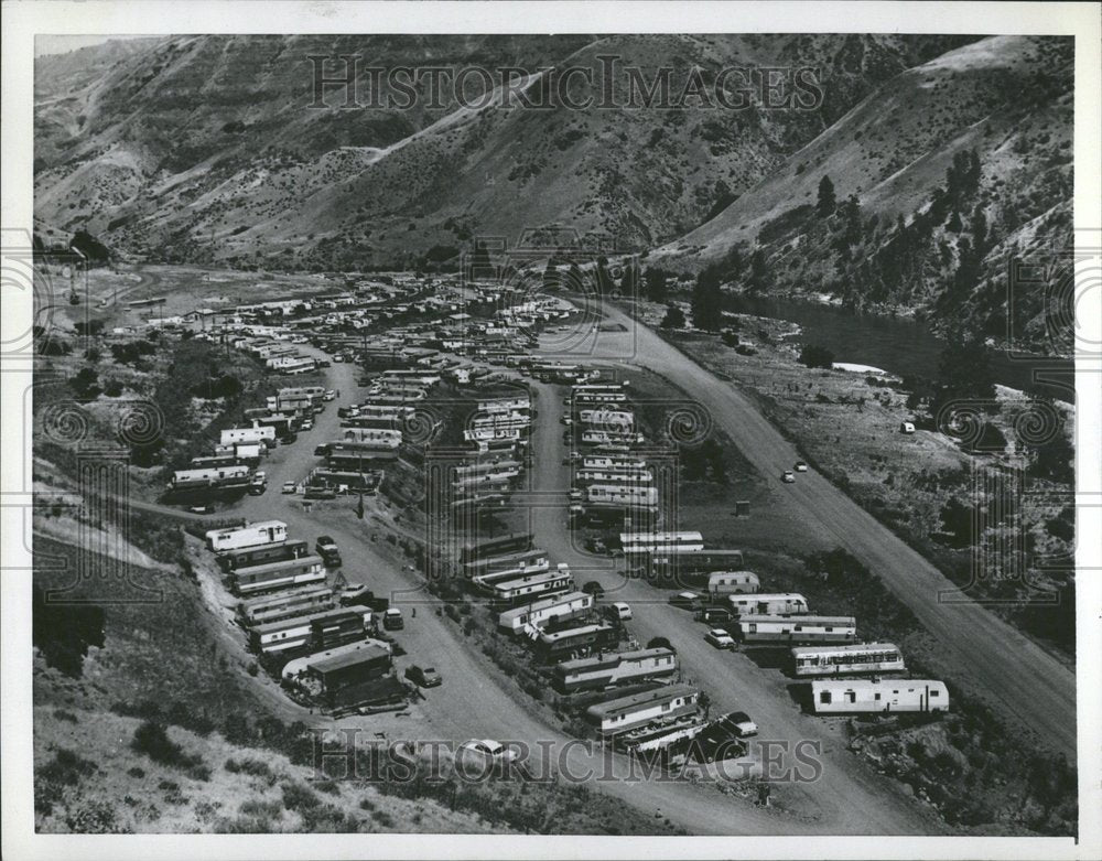 1957 Brownlee Oxbow Trailer Town In Idaho - Historic Images