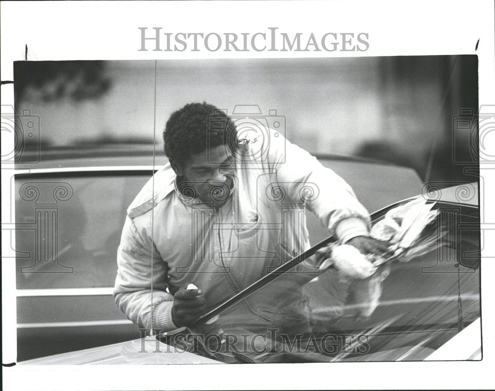 1988 Rush Hour Car Driver Windex Scurries - Historic Images