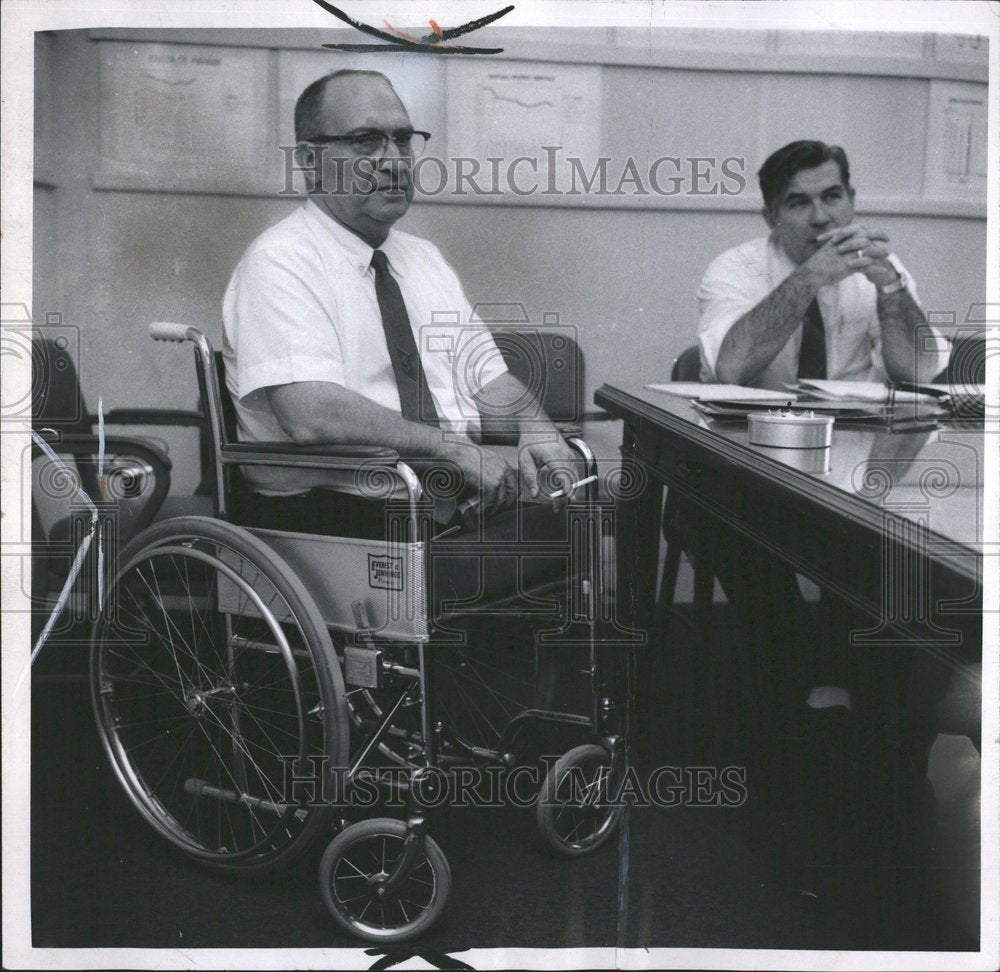 1969 Amputeed Wheelchair Vet With No Legs - Historic Images