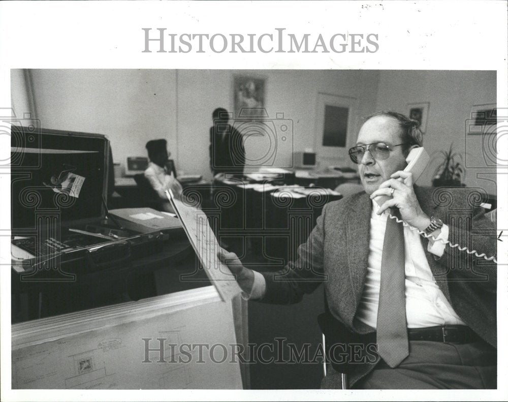 1987 Jay Berman Archdiocese Spokesman - Historic Images