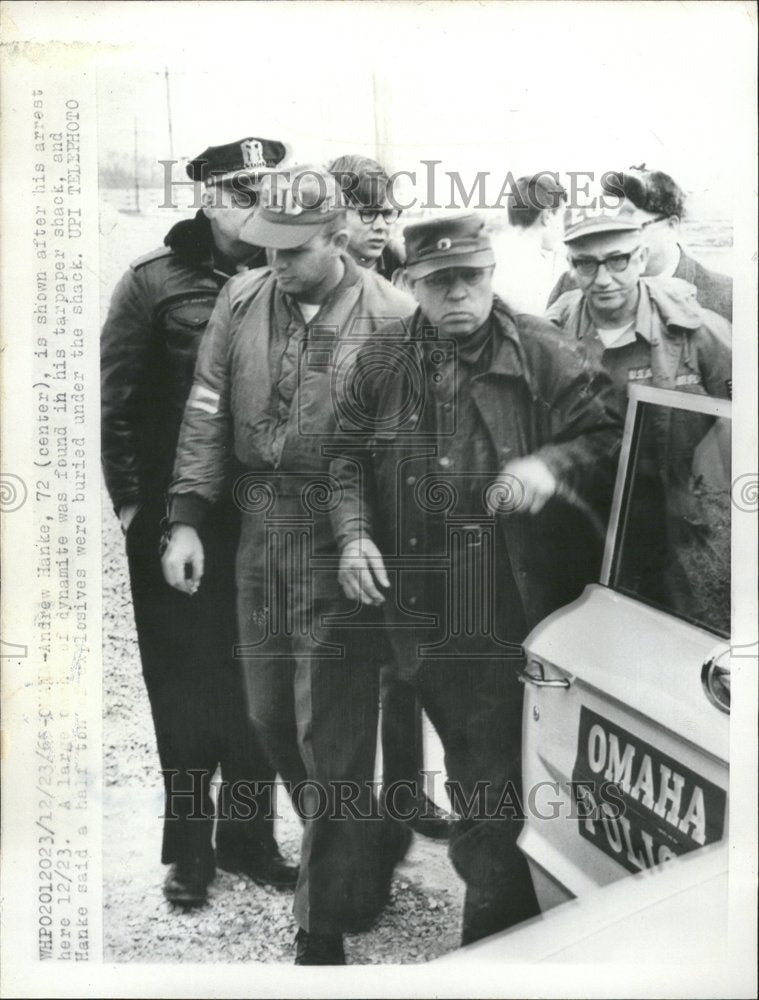 1966 Omaha Police Arrest Hanke Dynamite - Historic Images