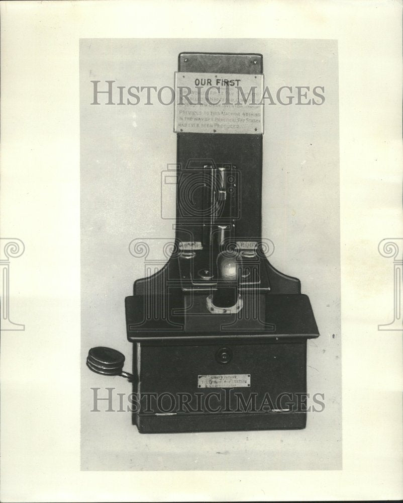 1965 First Public Telephone 1889 - Historic Images