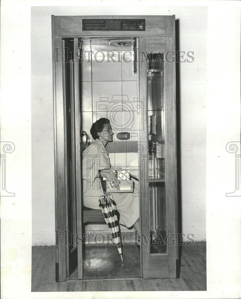 1956 Telephone Device Function Distance - Historic Images