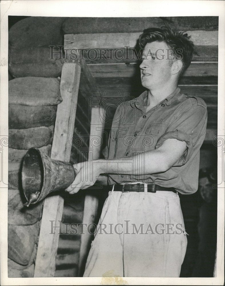 1953 Army Private Tolls Dinner Bell Korea - Historic Images