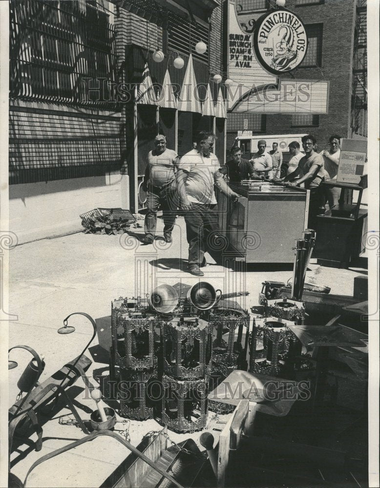 1970 Red Cezlado Restaurant Punchinello - Historic Images