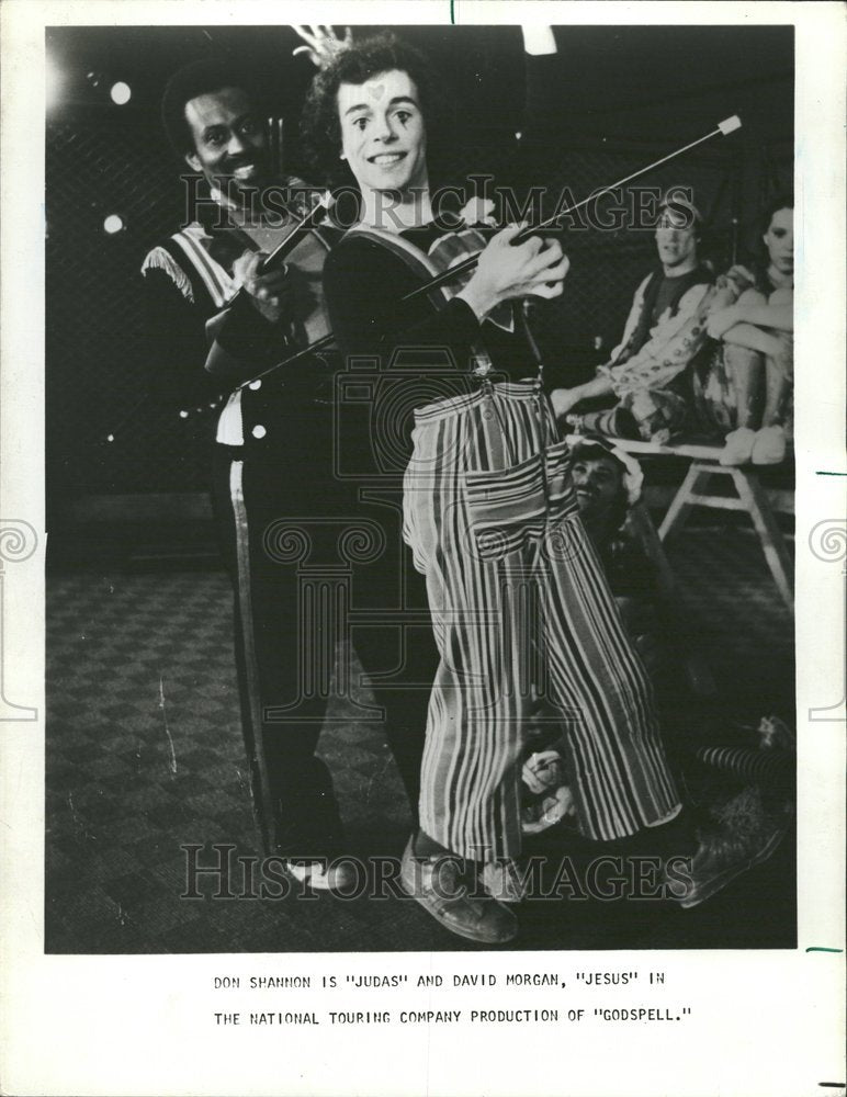 1977 Judas and Jesus in Touring Godspell - Historic Images