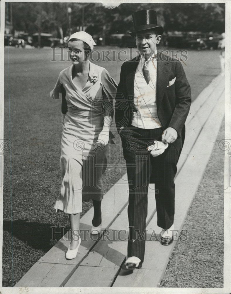 1932 Mr. And Mrs. John J Newcomb Socialites - Historic Images