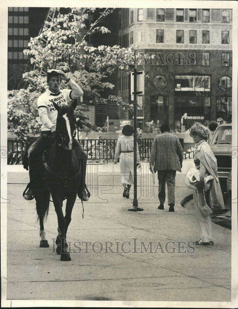 1981 Tore Naerland Riding Horse Sugar Ray - Historic Images