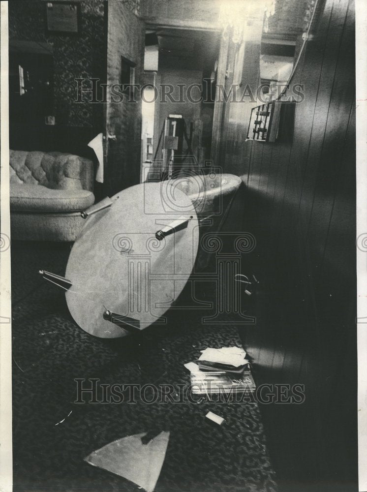 1970 Vandalized Apartment Interior Chicago - Historic Images