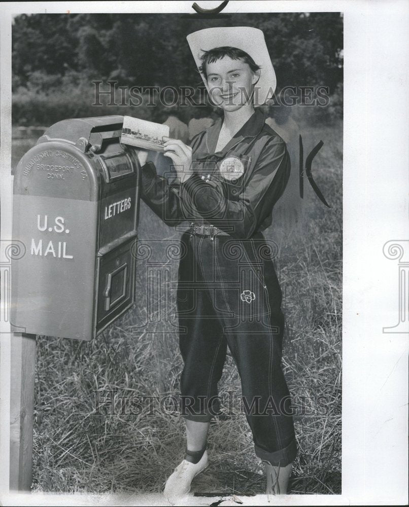 1956 Girl Scouts Judy McVey - Historic Images