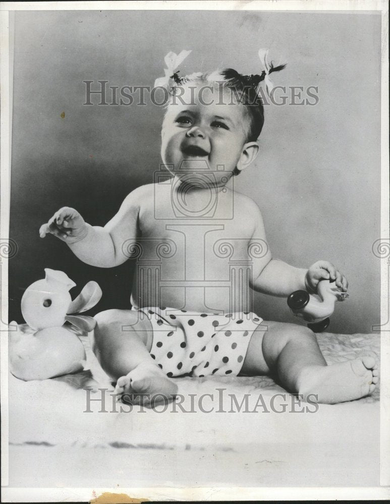 1951 Dotted Diapers Walpole Mass - Historic Images