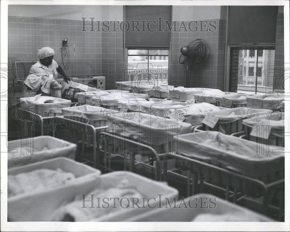 1962 Attendant New Born Baby County - Historic Images