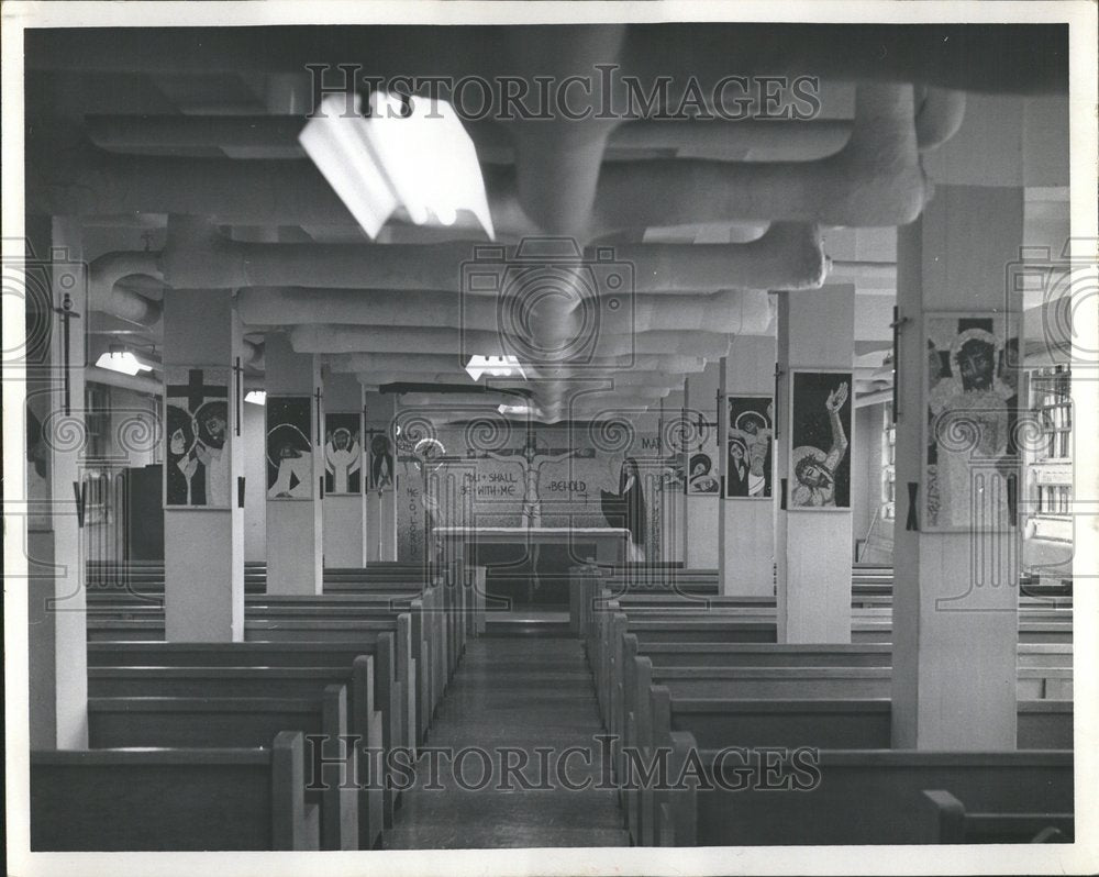 1958 Cook County Jail Civilian Church Site - Historic Images