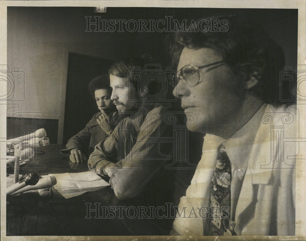 1975 Cook County doctors press conference - Historic Images