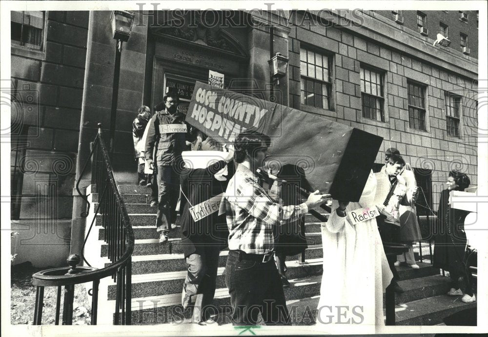 1979 Cook Couty Hospital Employes Funral - Historic Images