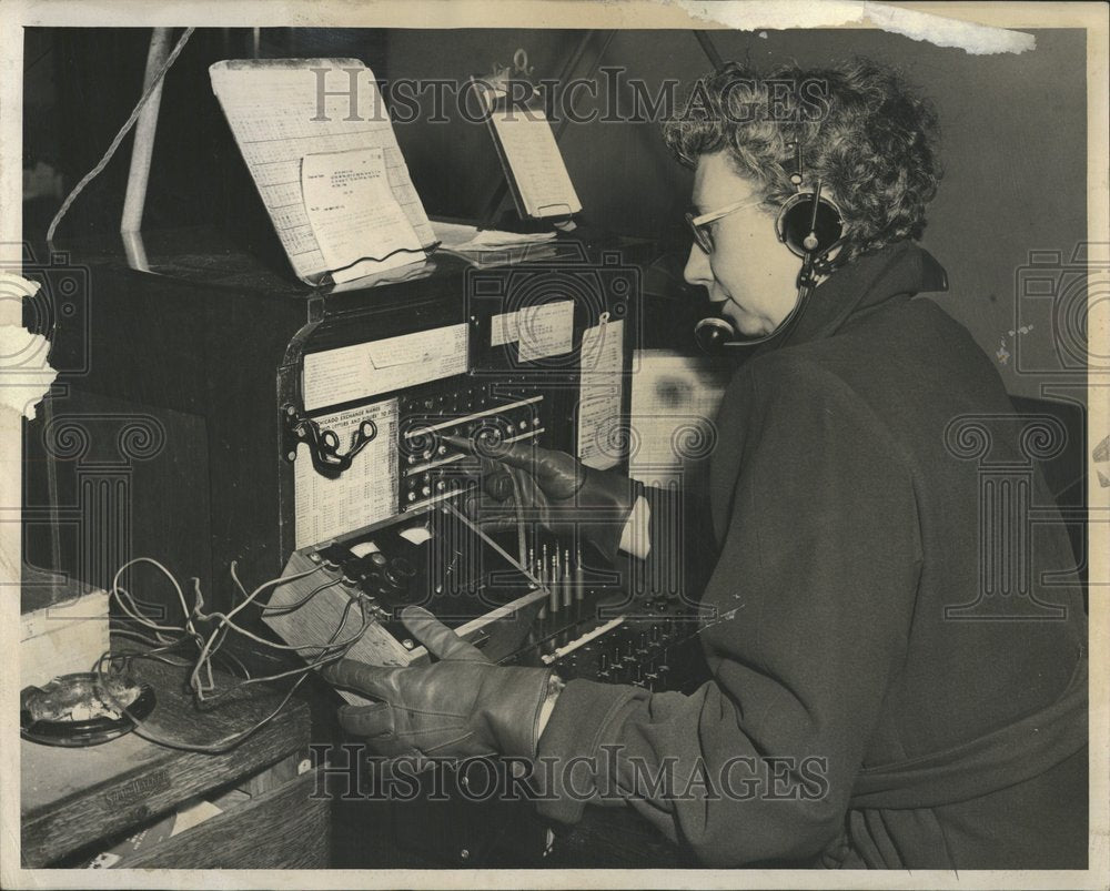 1950 Miss Margaret Supplee Switchboard Pair - Historic Images