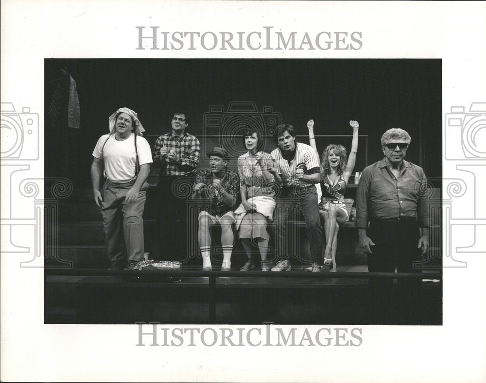 1989 Bleacher Bums Lou Joan PBS George - Historic Images