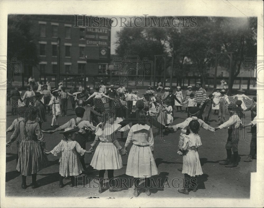 Play Ground Children Holding Hand School - Historic Images