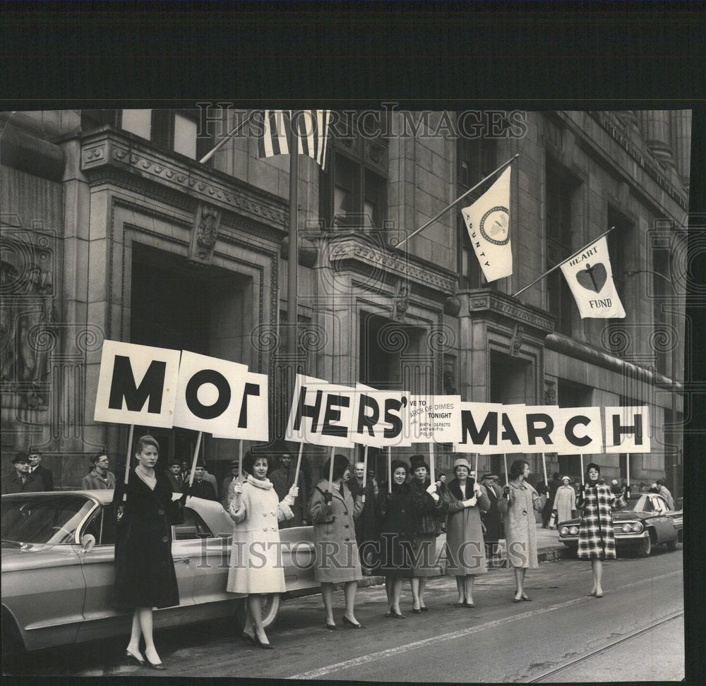 1962 Bringing Attention to March of Dimes - Historic Images