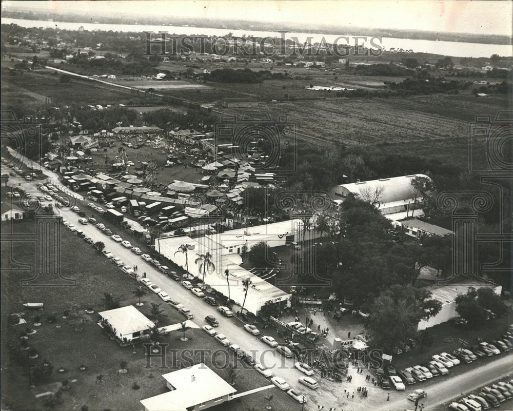 1962 Aerial View of Manatee County Fair - Historic Images