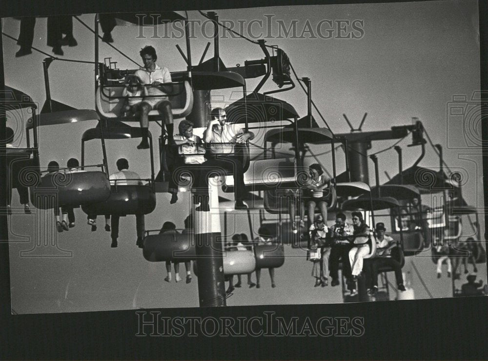 1982 Illinois State Fair Popular Sky Ride - Historic Images