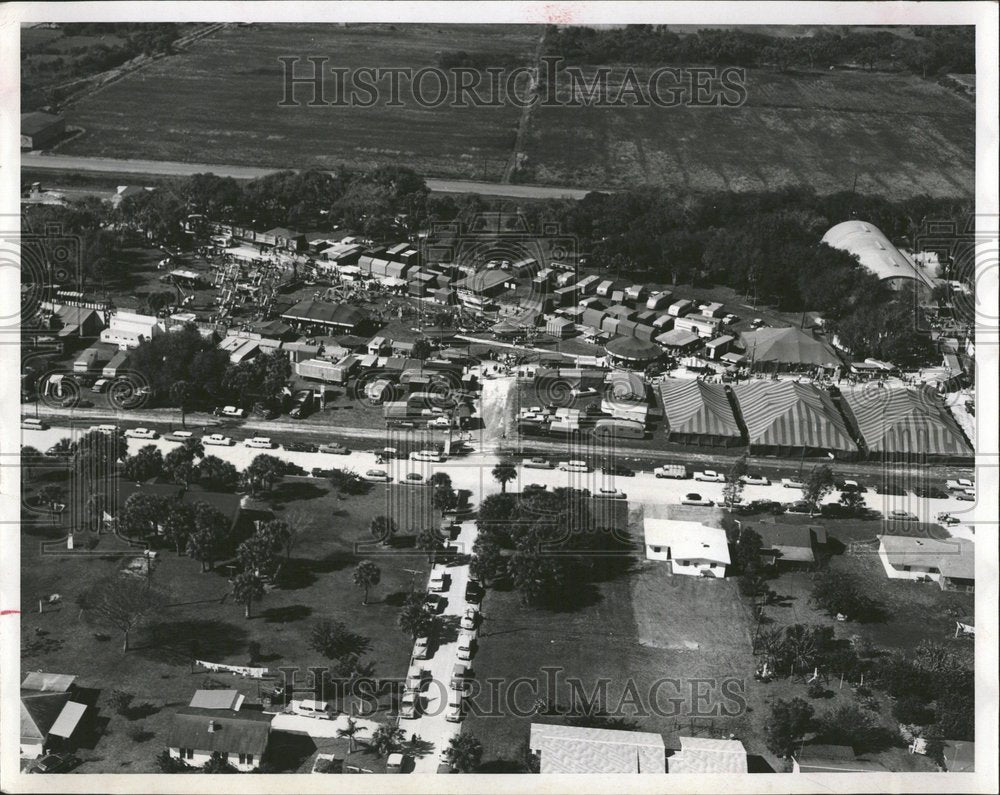 1960 Aerial View of Manatee County Fair - Historic Images