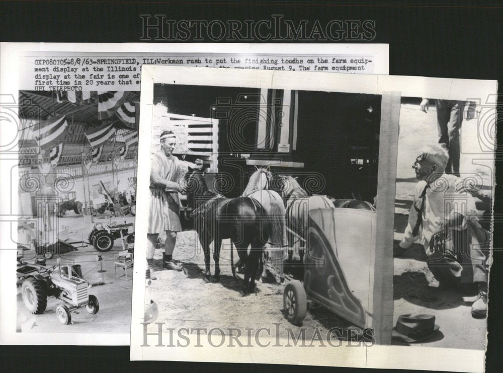 1963 Ill Workmen Finishing Toudhs Equipment - Historic Images