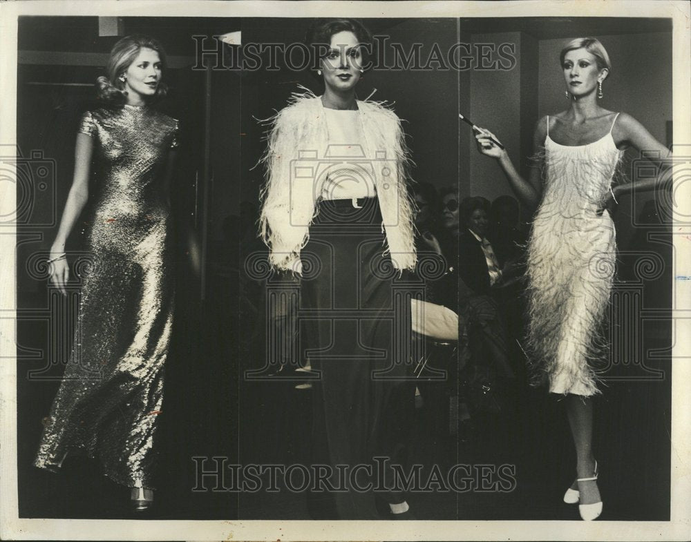 1975 Ralph Laurens Nyesta Bill Blass Dress - Historic Images