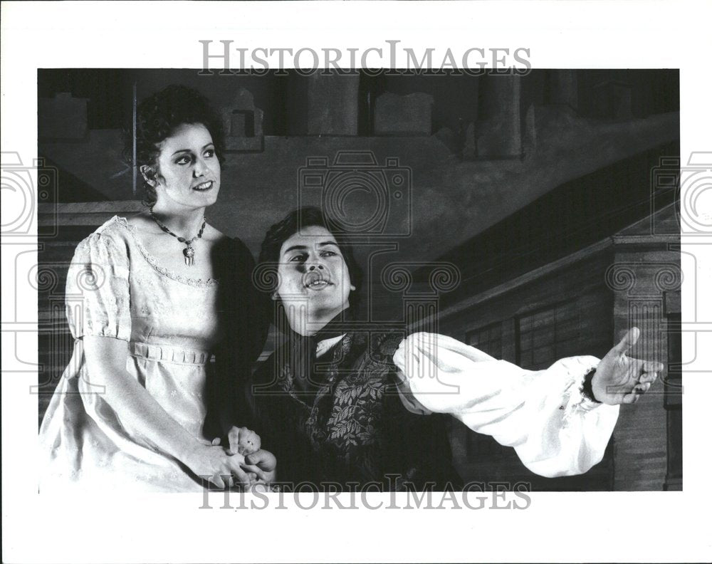 1987 Actors Sharon Rosin & Doug LaBrecque - Historic Images