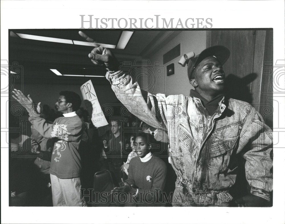 1988 U of M students Protests Troy Johnson - Historic Images