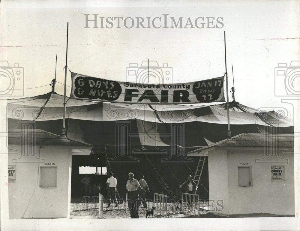 1955 Gate Police Fair Grounds Parking Road - Historic Images