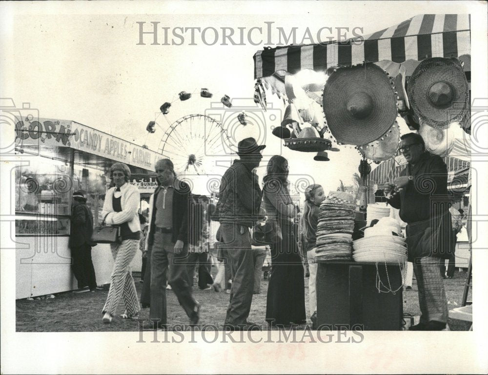 1972 County Fair Slugged Fair Midway - Historic Images
