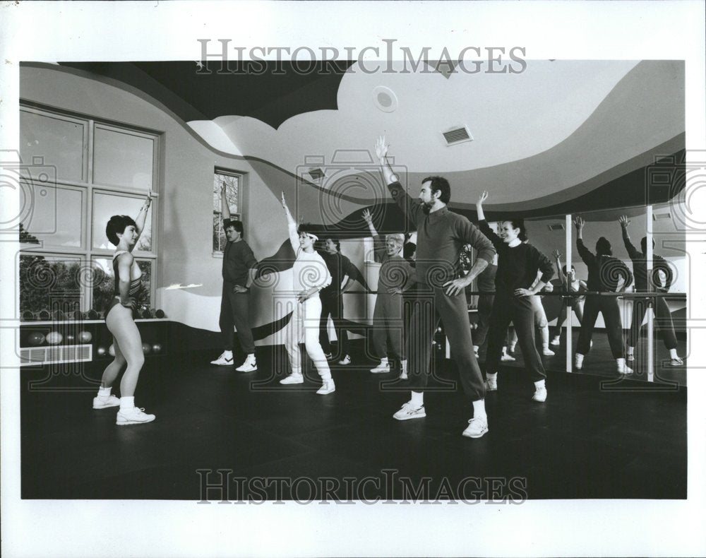 1990 Aerobics Class Heartland Resort Wisc - Historic Images