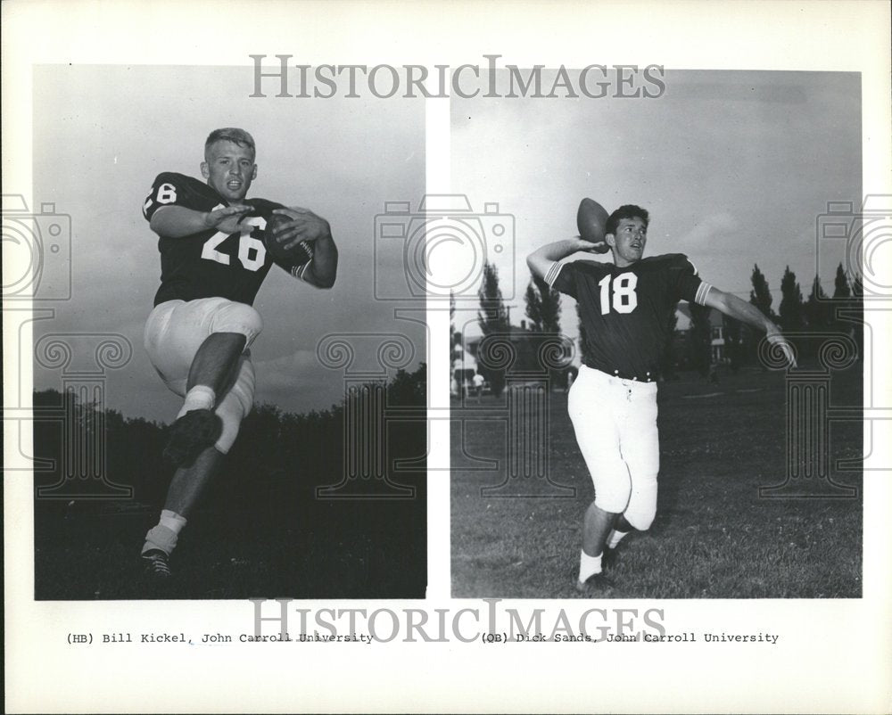 Bill Kickel and Dick Sands John Football - Historic Images