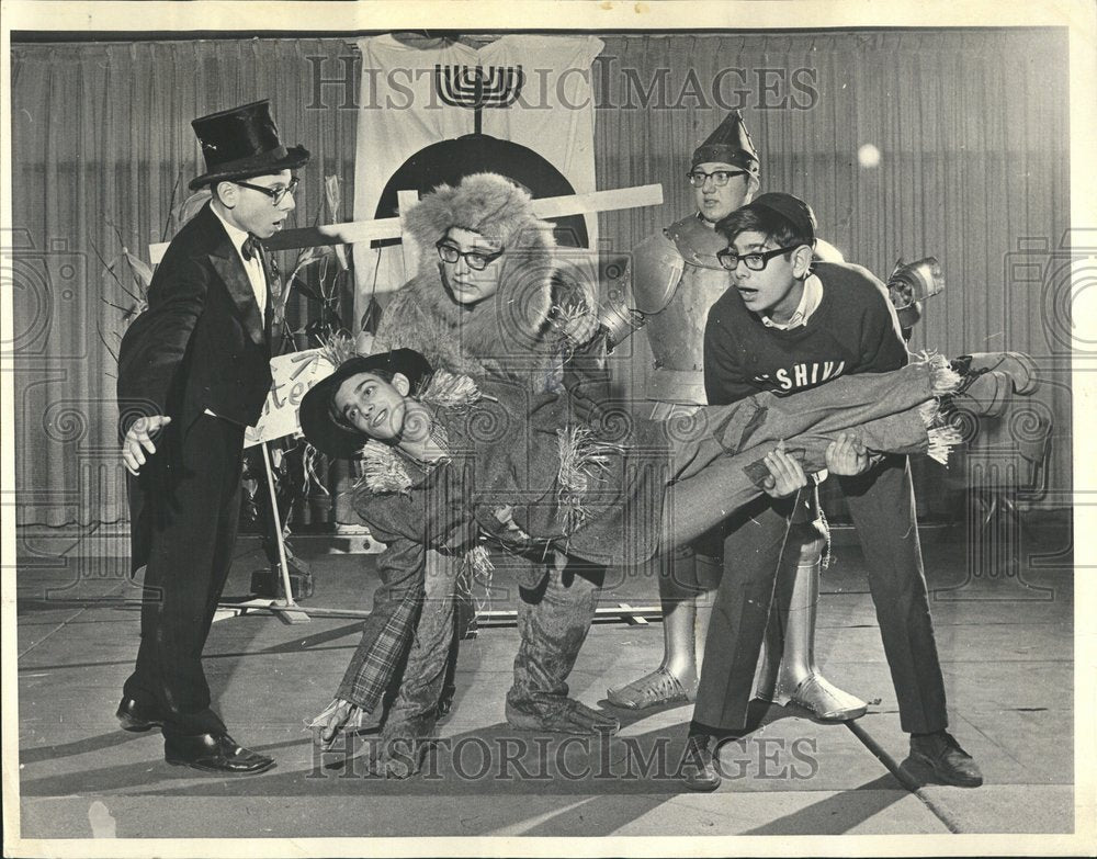 1966 Present Festival Purim Satire Students - Historic Images