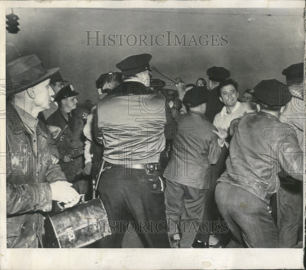 1949 Deputies Break Up Fighting Strikers - Historic Images