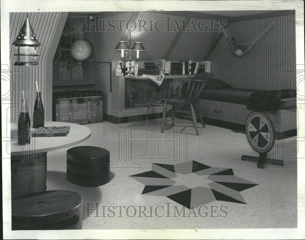 1963 Remodeled Bedroom For Young Man - Historic Images