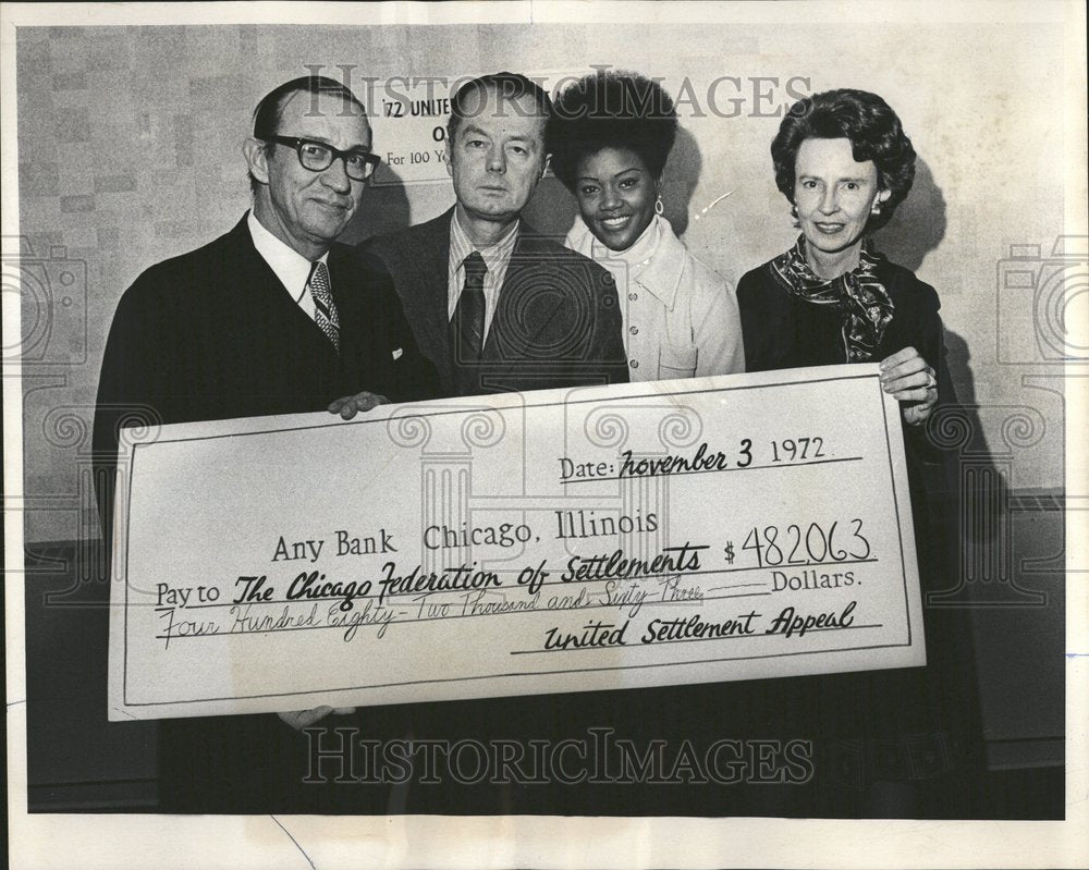 1972 United Settlement Appeal Donation - Historic Images