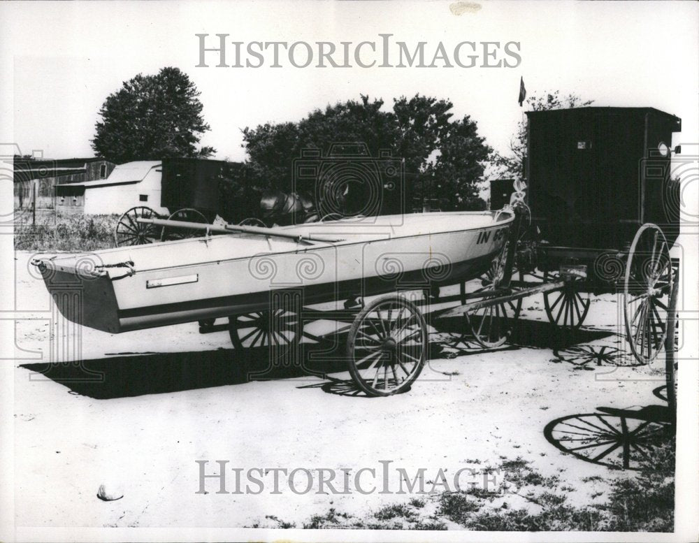 1966 Dan Graber Amish Buggy Trailer Boat - Historic Images