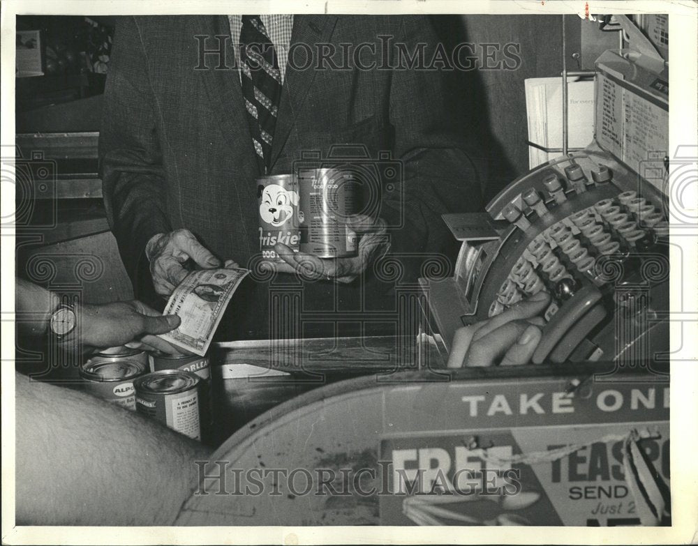 1964 Elderly Poor Canned Dog Food - Historic Images