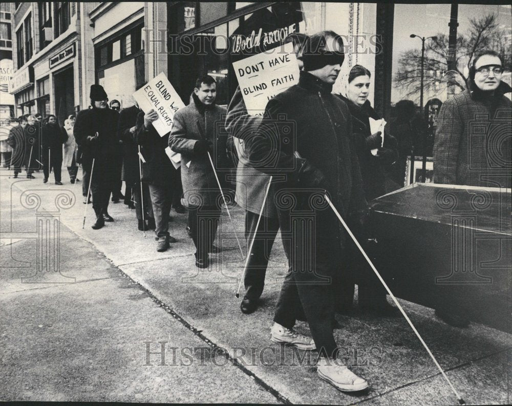 Blind Marching Against Illinois Charter - Historic Images