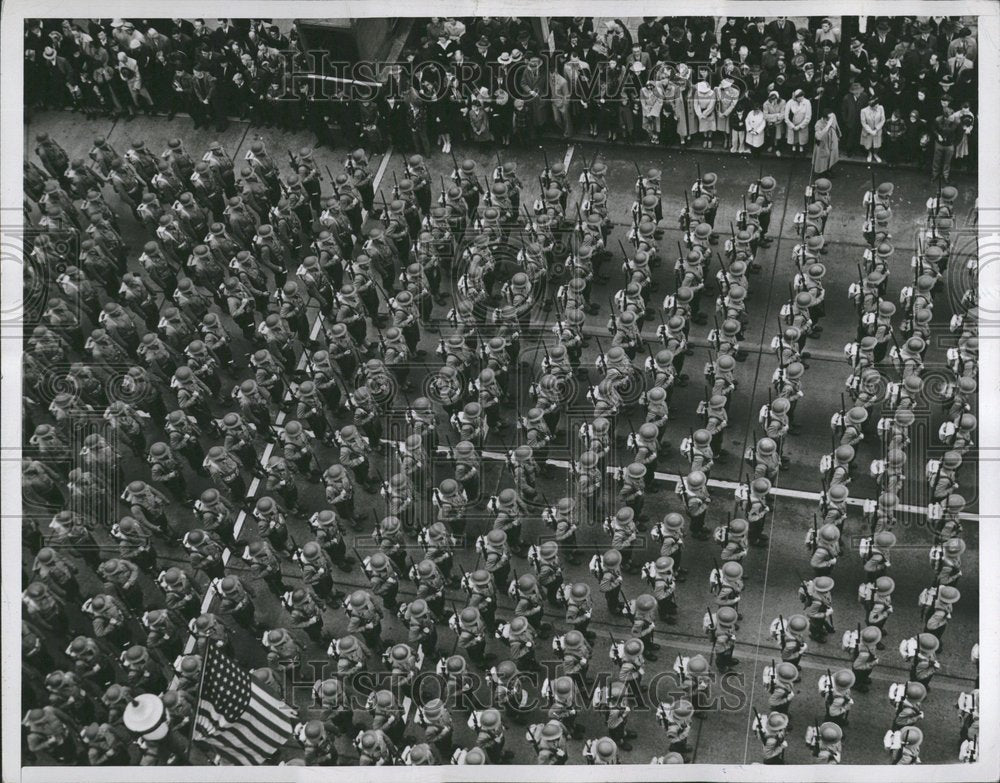 1941 Parade Marches Stop Marching Silence - Historic Images