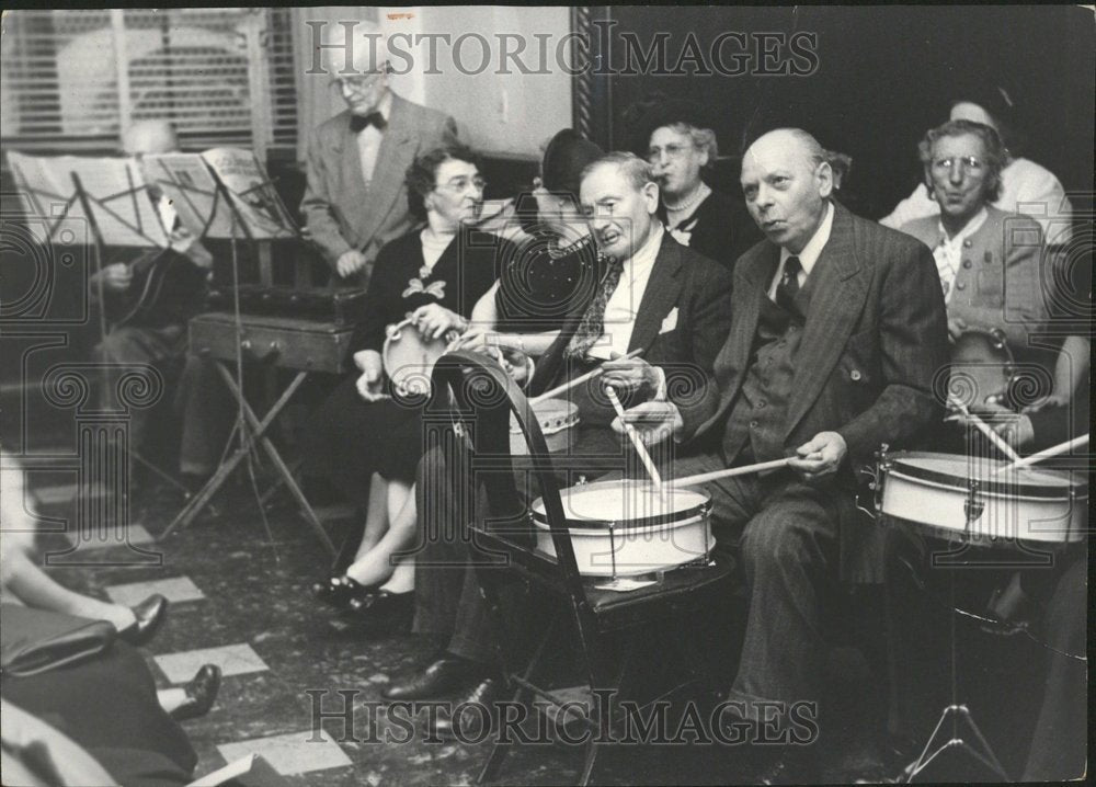 1951 Swing Band Center Rhythm Band Old Folk - Historic Images