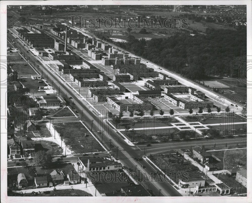 1951 Parkside Housing Project Detroit - Historic Images