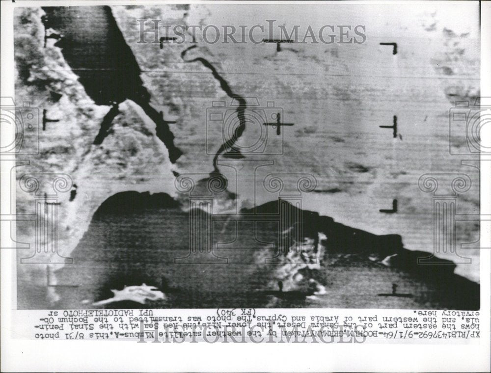 1964 Weather Satellite Nimbus Shara Desert - Historic Images