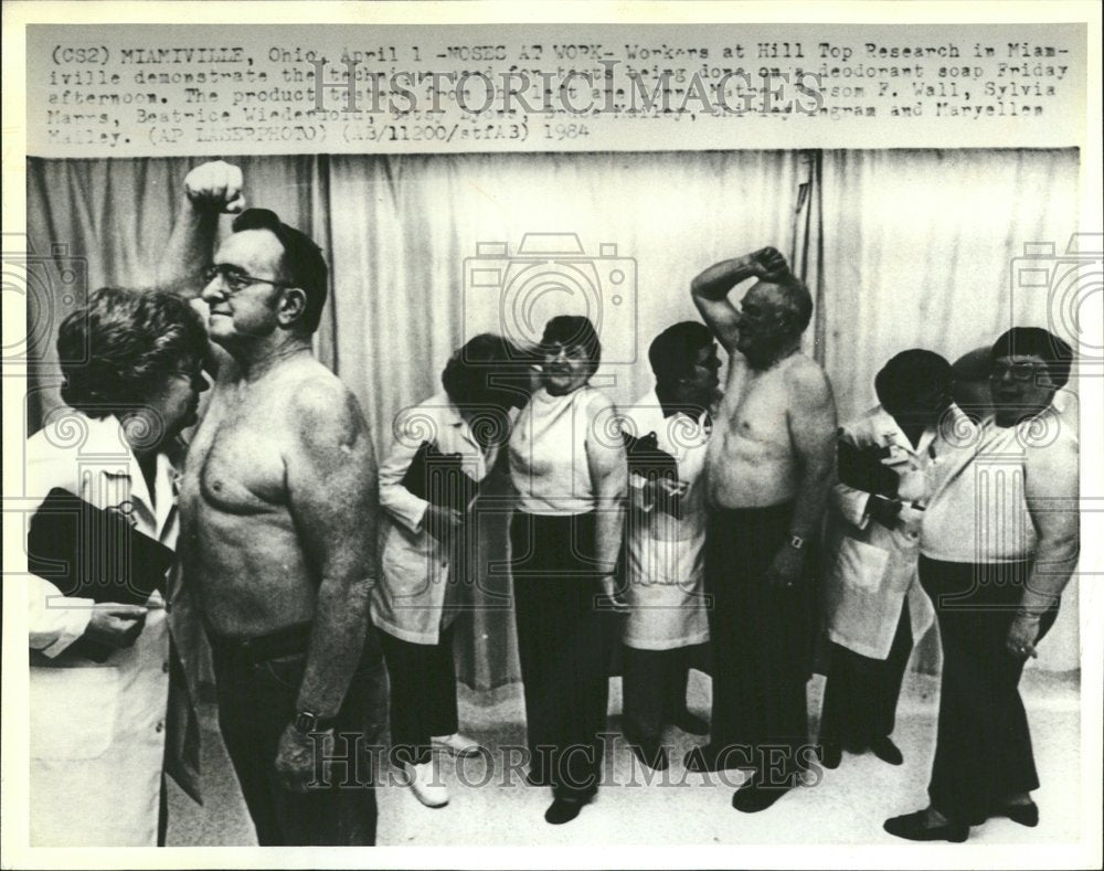 1984 Noses Workers Hill Top Research Miamvi - Historic Images