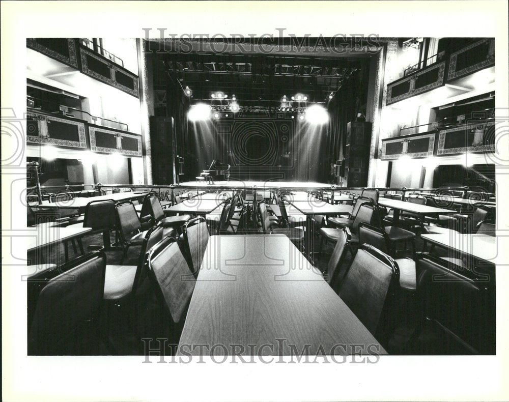 1985 Via Theater Chairs Tables Sheffield - Historic Images