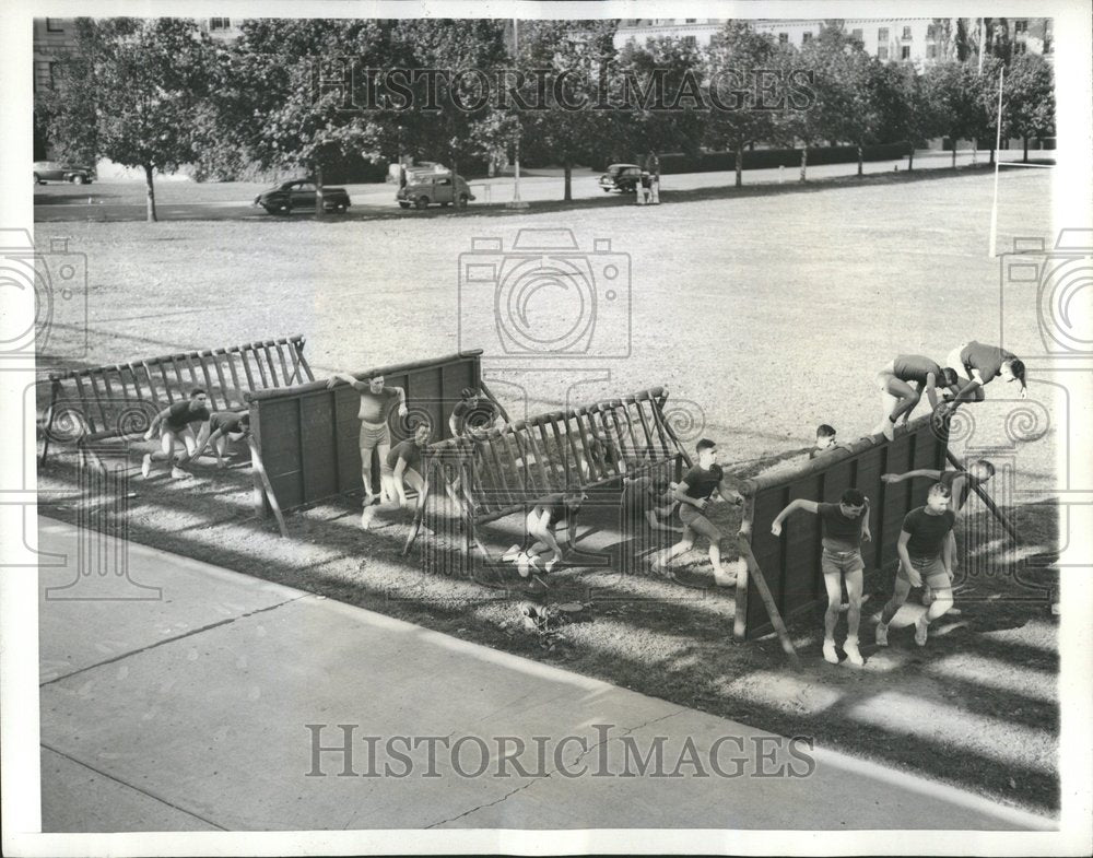 1942 Guerilla Course Annapolis Log Hurdles - Historic Images