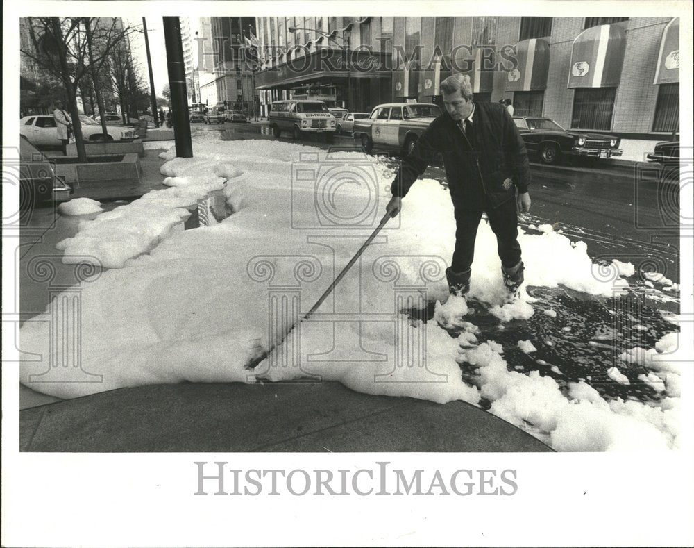 1980 Lt Mike Cahill Engine Delaware St Snow - Historic Images